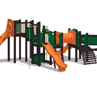 现代儿童娱乐设施su模型