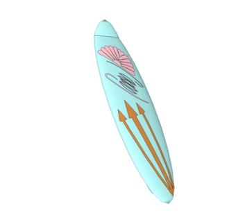 现代冲浪板su模型