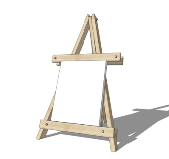 现代画架su模型