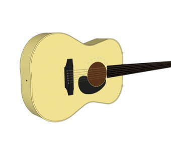 欧式古典吉他su模型