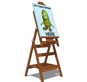 现代画架su模型
