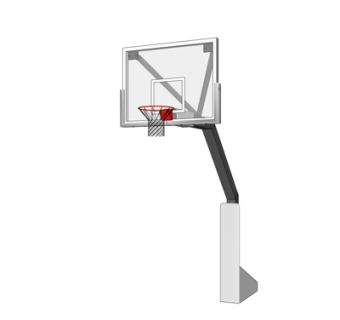 现代篮板su模型