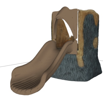 现代儿童娱乐设施su模型