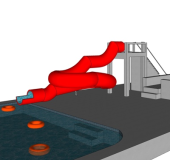 现代大型娱乐设施su模型