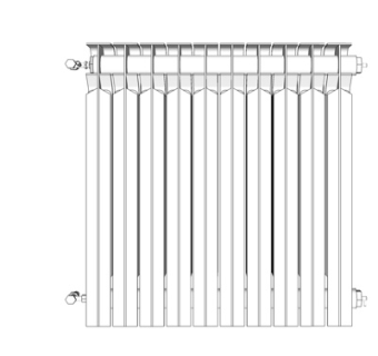 现代暖气片su模型