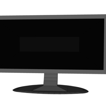 现代液晶电视机su模型