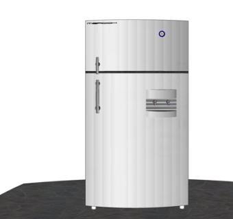 现代双层电冰箱su模型