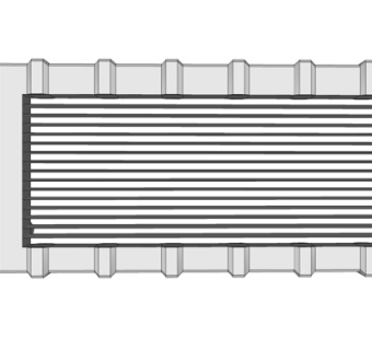 现代暖气片su模型