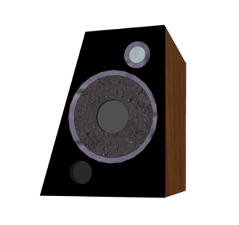 现代实木音箱su模型
