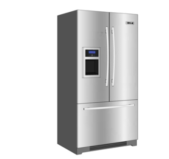 现代双门电冰箱su模型