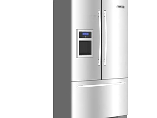 现代双门电冰箱su模型