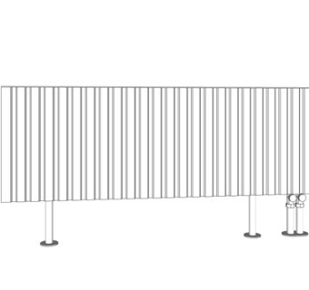 现代暖气片su模型