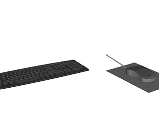 现代鼠标键盘su模型