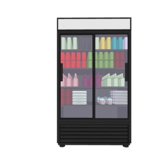 现代超市保鲜柜su模型