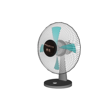 现代电风扇su模型