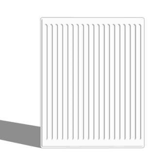 现代暖气片su模型