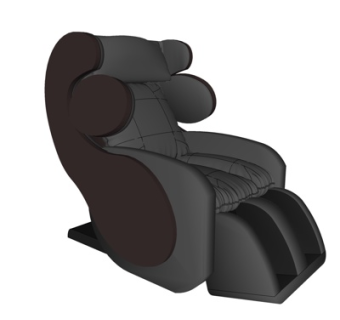 现代布艺按摩椅su模型