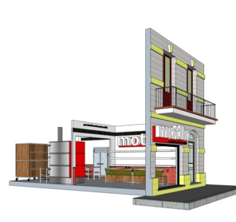 现代摩托罗拉手机专卖店su模型