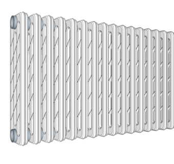现代暖气片su模型