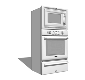 现代多层烤箱su模型