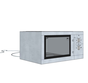 现代烤箱su模型