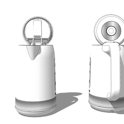 现代电热水壶su模型