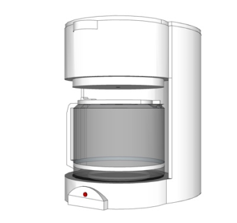 现代咖啡机su模型
