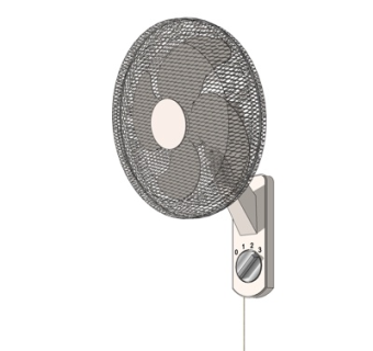 现代墙上电风扇su模型