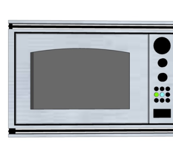 现代烤箱su模型