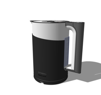 现代电热水壶su模型