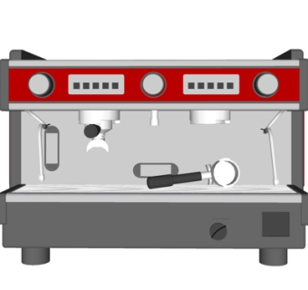 现代咖啡机su模型
