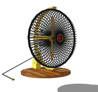工业风电风扇su模型
