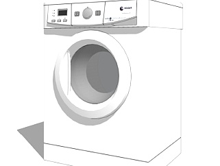 现代法格洗衣机su模型