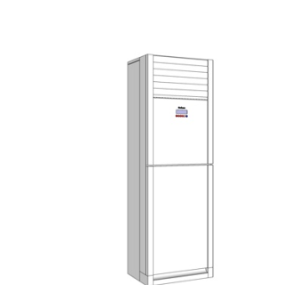 现代立体式空调su模型