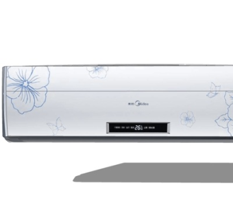 现代美的空调su模型