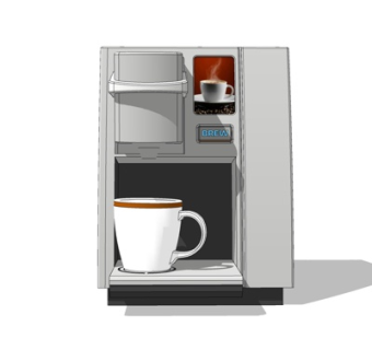 现代咖啡机su模型