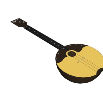 现代小提琴su模型