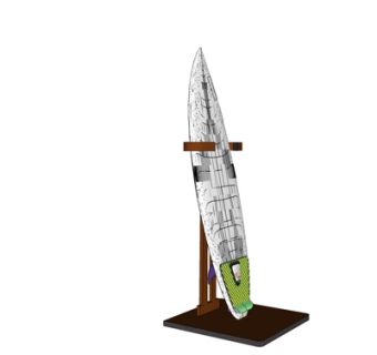 现代冲浪板su模型