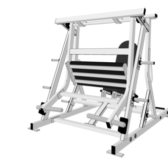 现代健身器材su模型