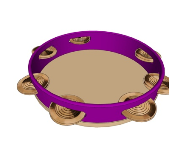 现代红铃鼓su模型