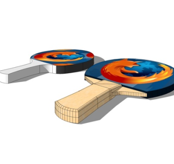 现代兵乒球拍su模型