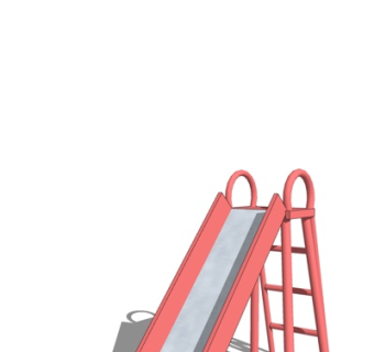 现代儿童滑梯游乐设备su模型