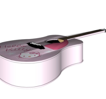 现代KD猫小提琴su模型