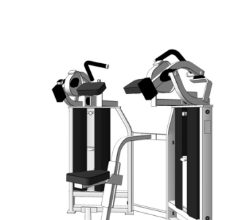 现代健身器材su模型