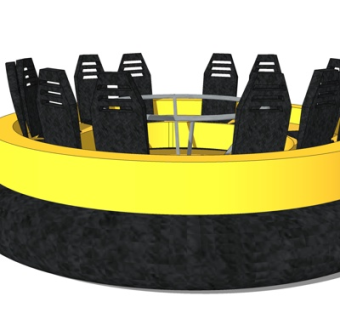 现代儿童游乐设备su模型