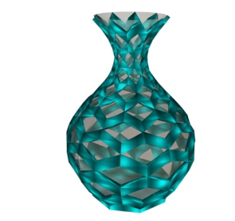 现代水晶花瓶su模型