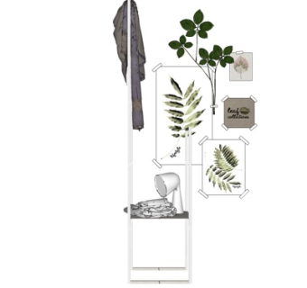 北欧装饰品su模型