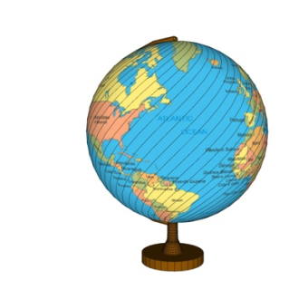 现代地球仪su模型