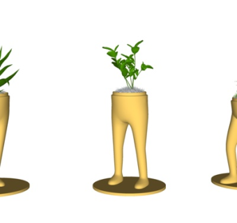 北欧装饰品su模型