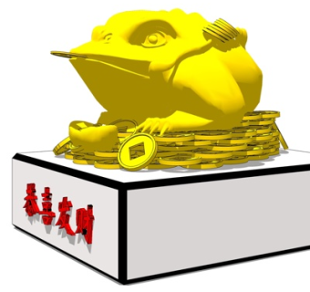 新中式摆件su模型